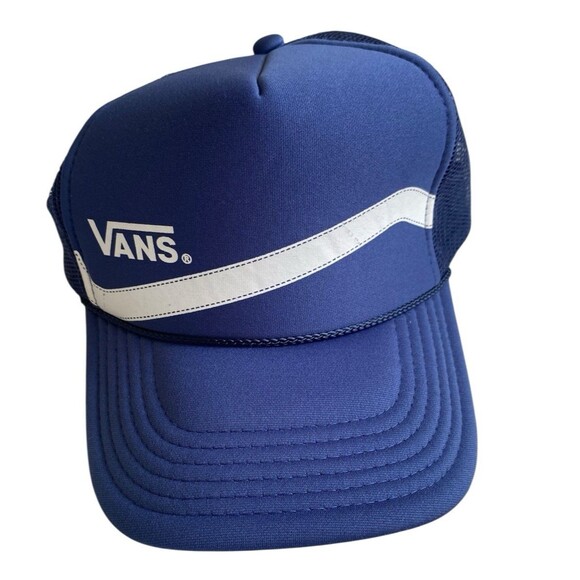 Cap VANS Otto Collection Blue TRUCKER Mesh SnapBack Hat Clean Moisture Wicking - Picture 1 of 7